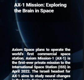 AX-1 Mission: Exploring the Brain in Space