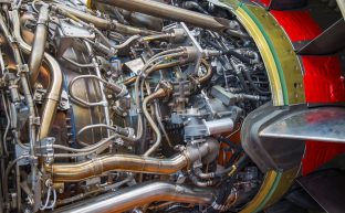 What is the main difference between a helicopter and an aircraft engine